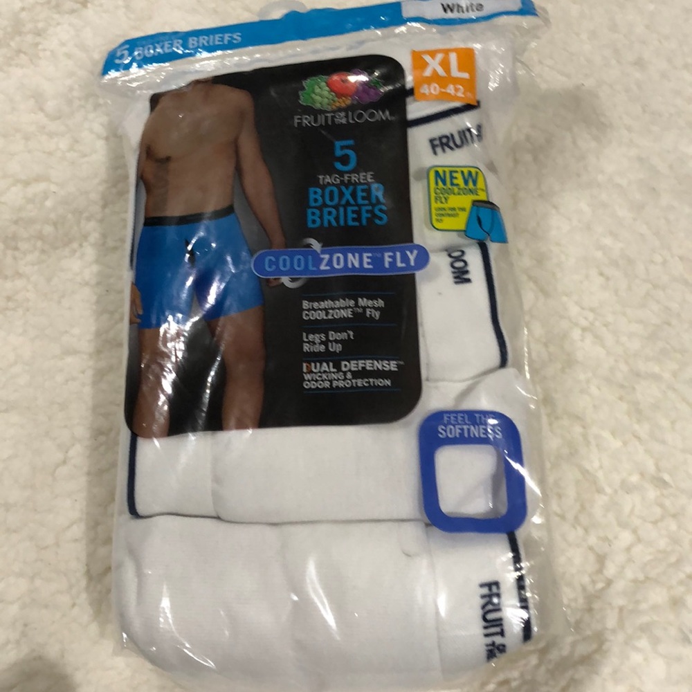 Men’s all white boxers